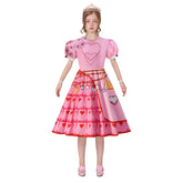 Descendants Young Queen of Hearts Kids Pink Dress Halloween Party Cosplay Costume